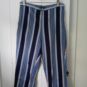 Ralph Lauren Cropped Pinstriped Pant